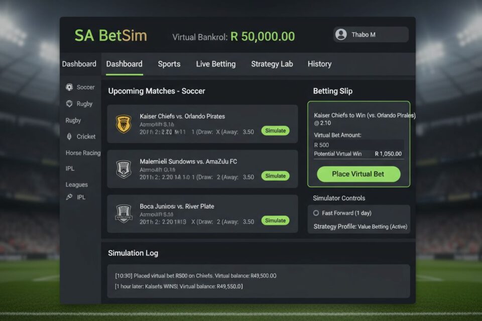 How to use betting simulations for practice in SA